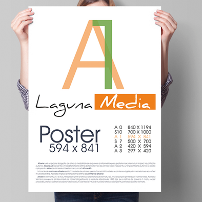 Carteles A1 (841x594mm). 1 Cara.