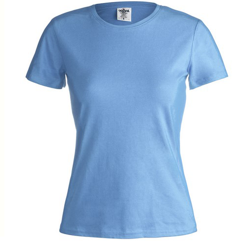 Camiseta mujer Keya. Grabación 1 color en 1 posición.